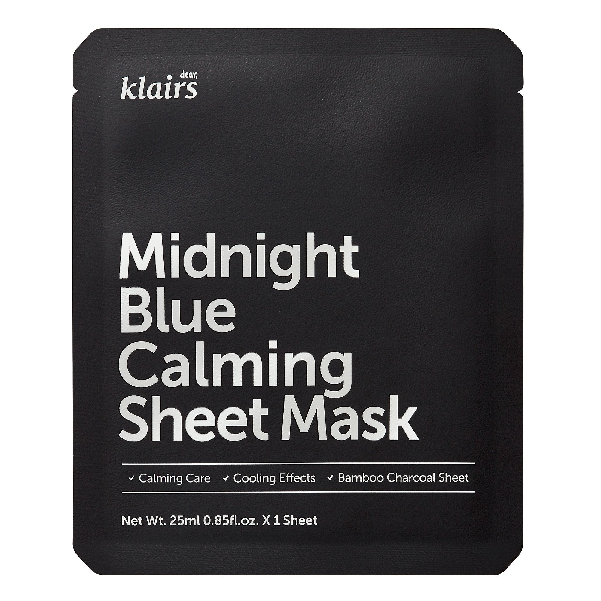 KLAIRS - MIDNIGHT BLUE CALMING SHEET MASK